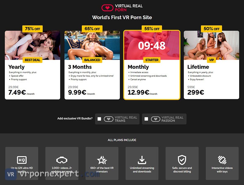 Virtual Real Porn membership