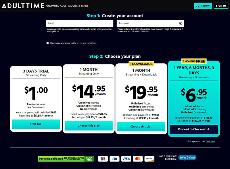 Adult Time VR membership