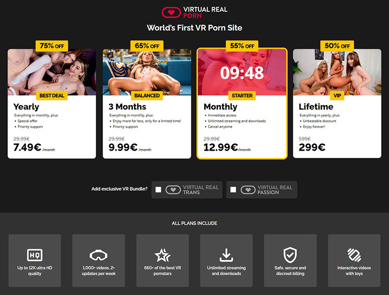 Virtual Real Porn membership
